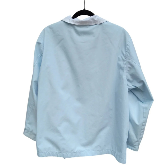 4/$15 Coat Collectibles Lightweight Jacket Light Blue w/ Embroidery XL - Picture 3 of 14